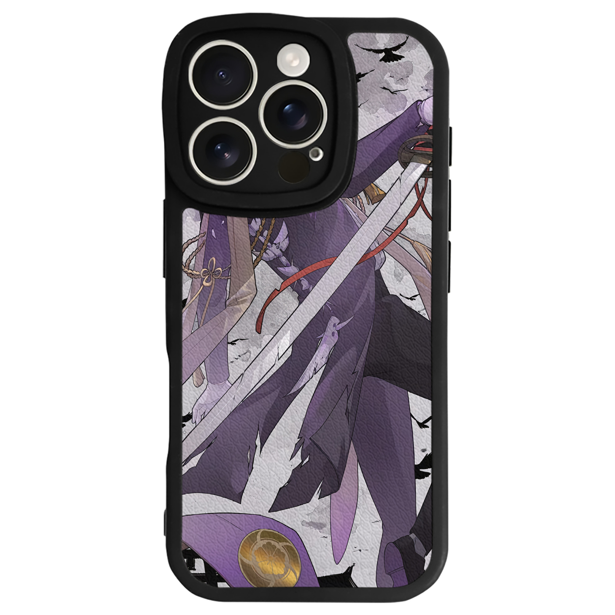 （画像用） 刀剣乱舞 Touken Ranbu 【iPhone 16シリーズ対応】シリコンスマホケース（レザー調） 材質：シリコン